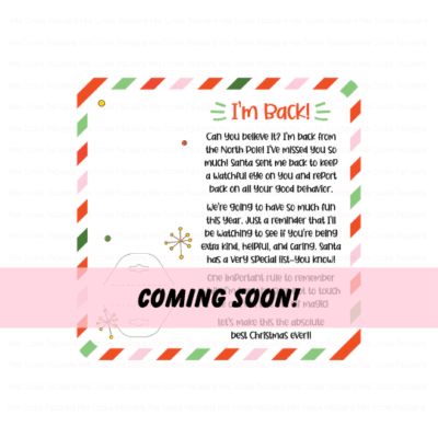 elf i'm back cake pop card