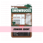 Snowbucks cake pop card