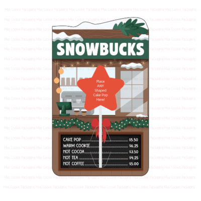 Snowbucks cake pop card