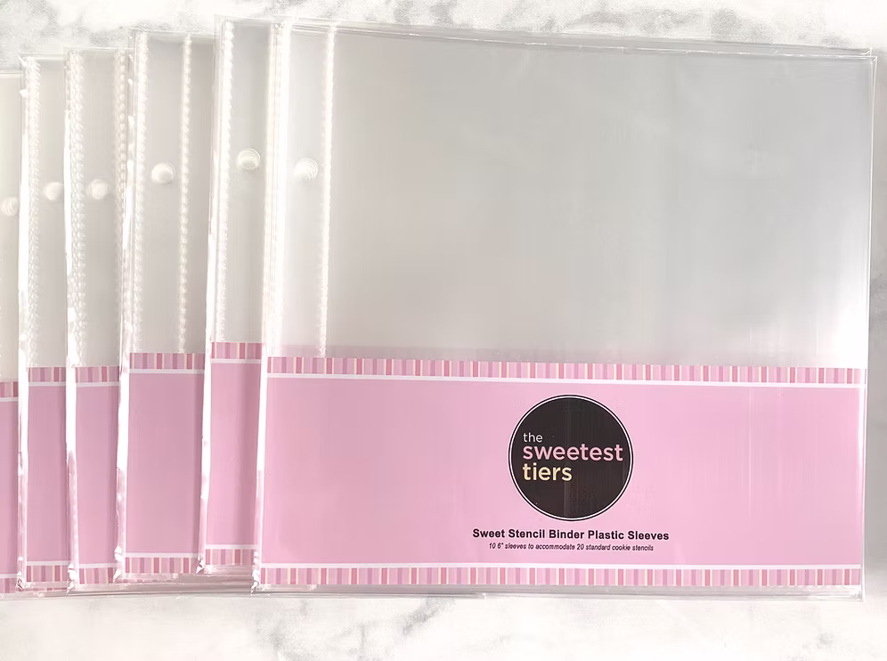 10 Pack Stencil Sleeve 1 Sweet Stencil Binder Plastic Sleeves - 10 Pack - Image 1