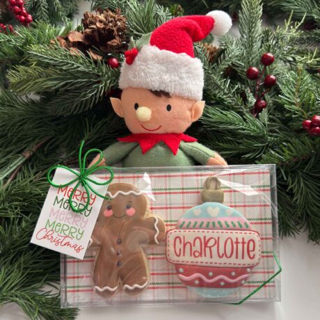 Elf Cookie Packaging for a two cookie set