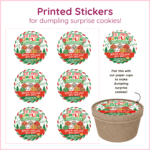 elf dumpling surprise stickers
